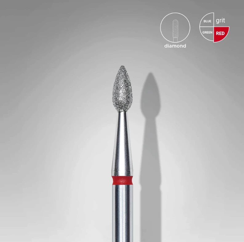 Punta Diamante Staleks FA40R023/5 «Gota» 2.3 mm rojo — Photo 2