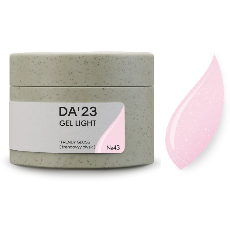 DA23 Light Gel 43 Trendy Gloss, 30ml — Photo 2