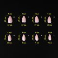 Komilfo SoFast Nail Forms Nude Almond Short, 300un — Photo 6