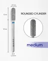 Dark by Rior Fresa Diamante Rounded Cylinder 3.9*12, azul — Photo 3