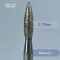 Nailsoftheday Fresa diamante en forma de llama, azul 2,1*8 mm — Photo 3