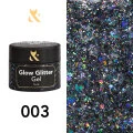 F.O.X Glow Glitter Gel 003, 5ml — Photo 5