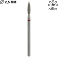 Miler, kit de 5 fresas diamantes, M862f025, rojo — Photo 3