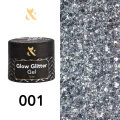 F.O.X Glow Glitter Gel 001, 5ml — Photo 5