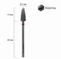 Nisima , fresa de carburo para ZURDOS, L707fk, rojo — Photo 3