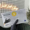 Guantes de Nitrilo sin polvo, Negro M — Photo 3