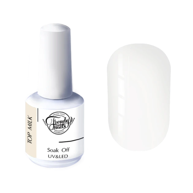 Trendy Nails Top No Wipe, 15ml (con UV filtros) — Photo 31