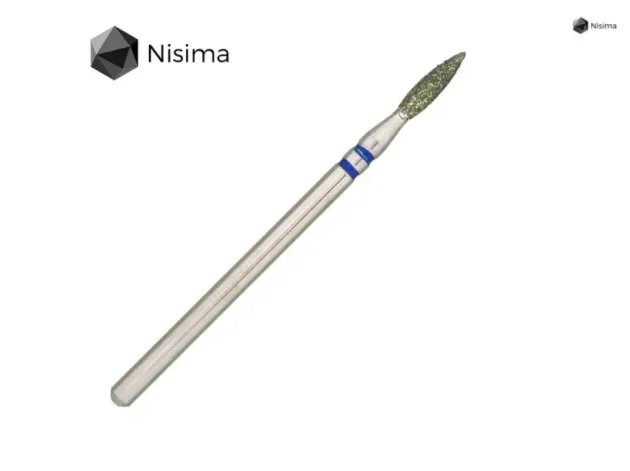 Nailsoftheday broca diamantada agulha, vermelha 1,6*10 mm — Photo 14