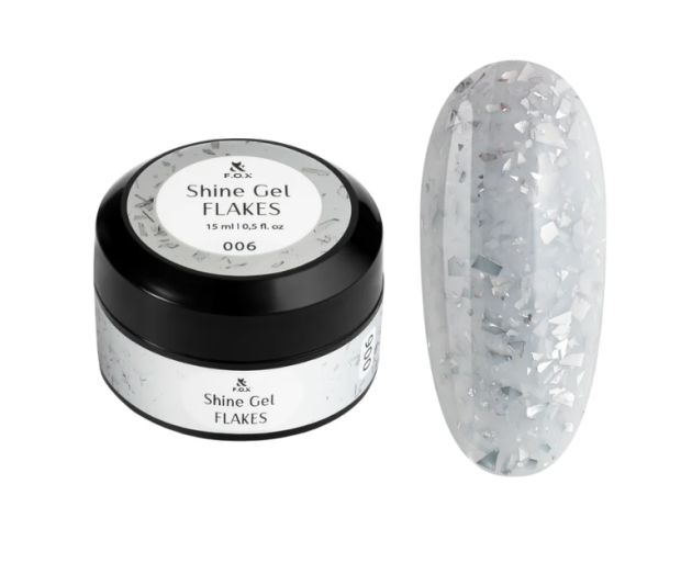 F.O.X Shine Gel Flakes 09, 15ml — Photo 19