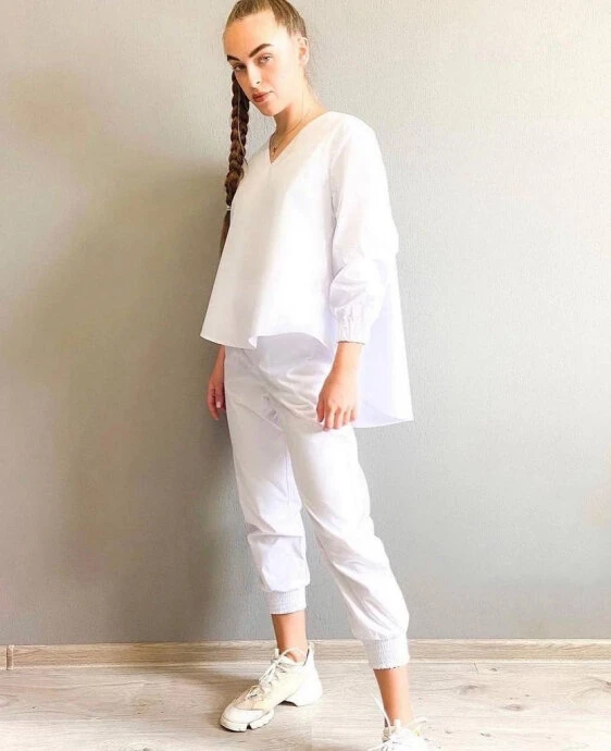 Uniforme &quot;RURU MONO&quot; blanco, 3XL — Photo 36