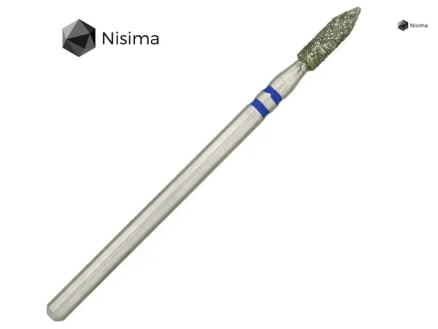 Nailsoftheday broca diamantada agulha, vermelha 1,6*10 mm — Photo 15