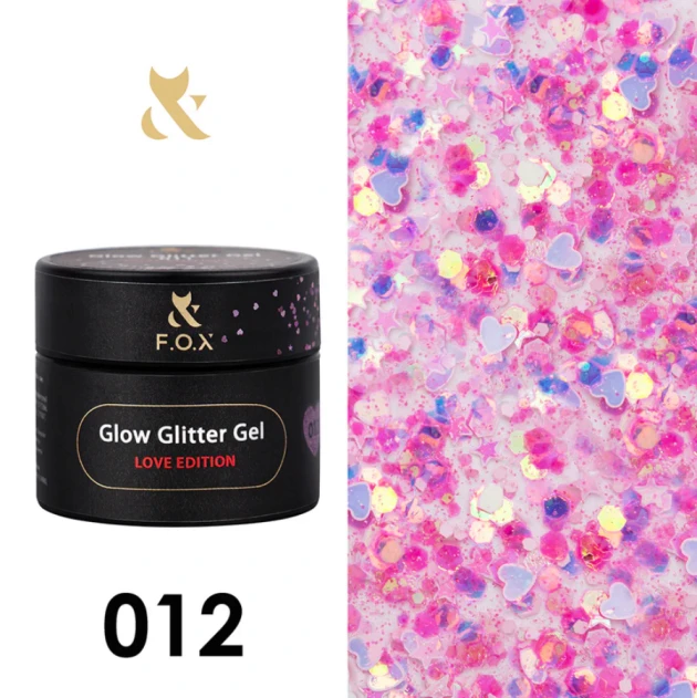 F.O.X Glow Glitter Gel 11, 5ml — Photo 24