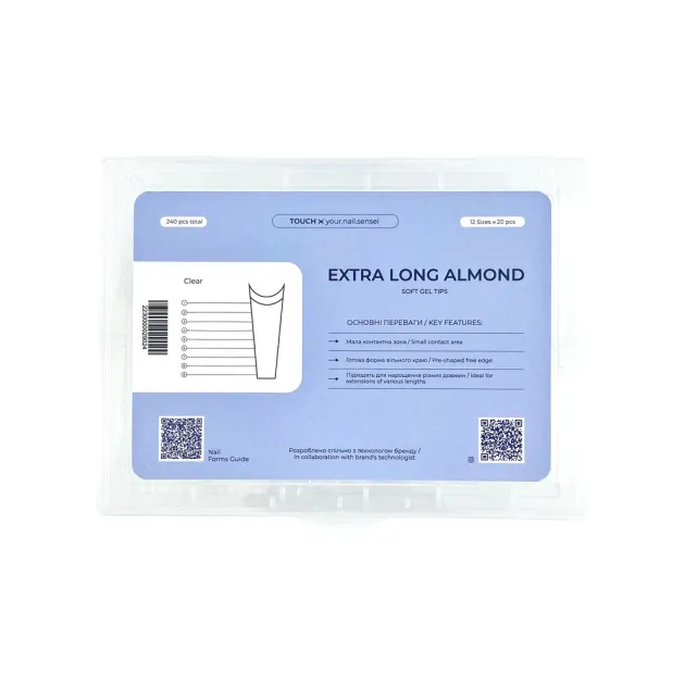 TOUCH Gel Tips Square (240psc) — Photo 10