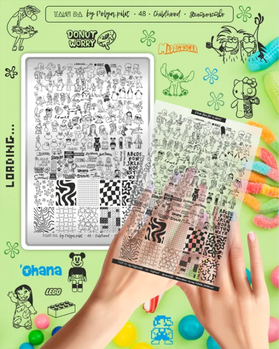 TakiDa Placa Mini para Estampar Letter 01 — Photo 20