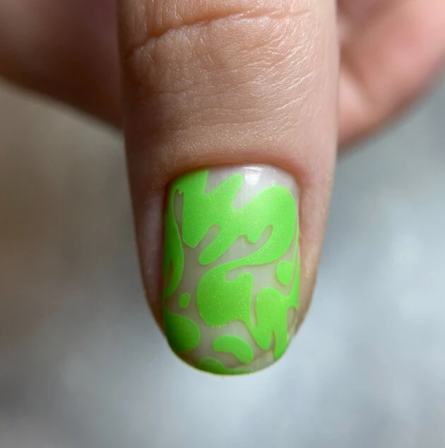 Esmalte para estampar Vakula 19 verde oscuro, 12ml — Photo 22