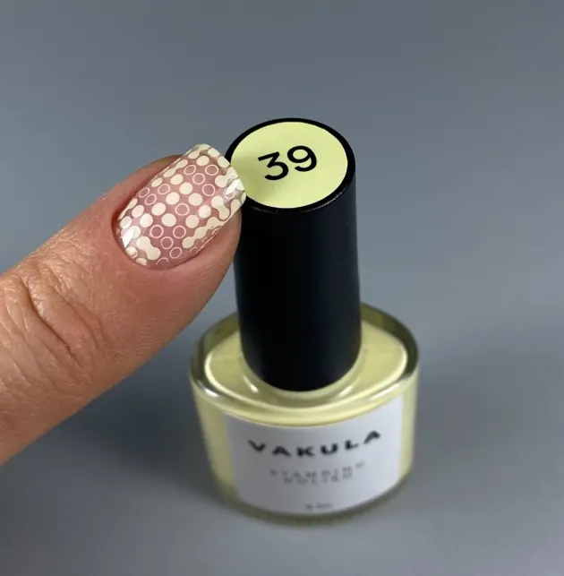 Esmalte para estampar Vakula 22 azul con shimmer, 12ml — Photo 9