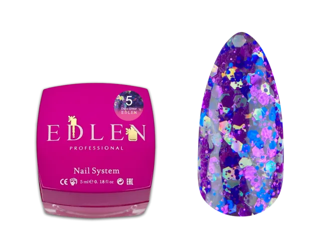 Edlen Confetti Glitter 01, 5ml — Photo 22
