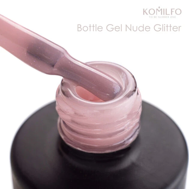 Komilfo PolyGel 006 Beige Glitter, 15ml — Photo 24