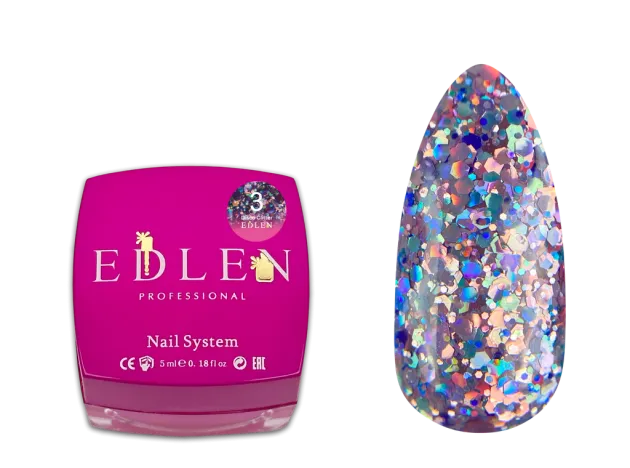 Edlen Confetti Glitter 01, 5ml — Photo 26